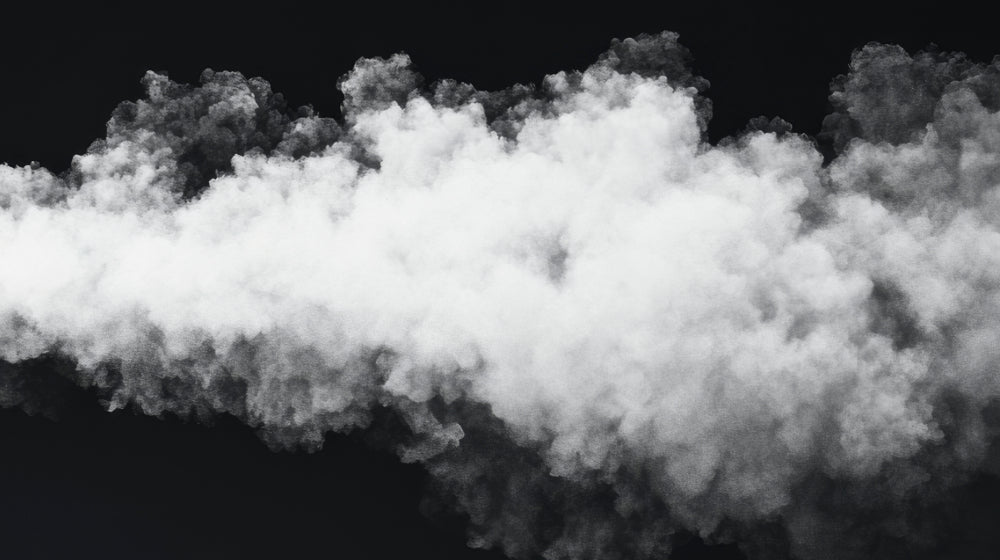 Steam jet grey background